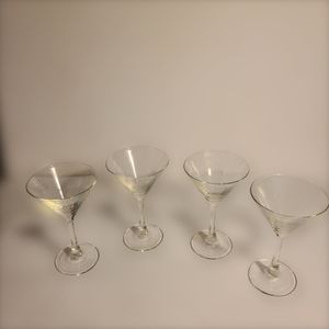 BIX MARTINI GLASSES Vintage Cocktail Barware Stems